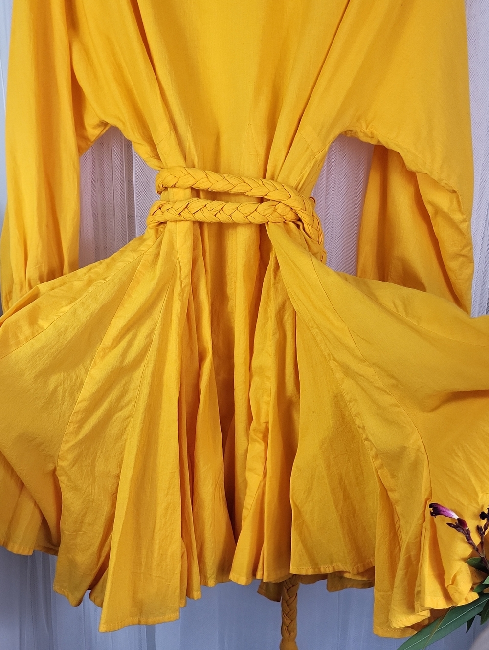 RHODE Resort Sunny Yellow Dress. Size L - Picture 9 of 11